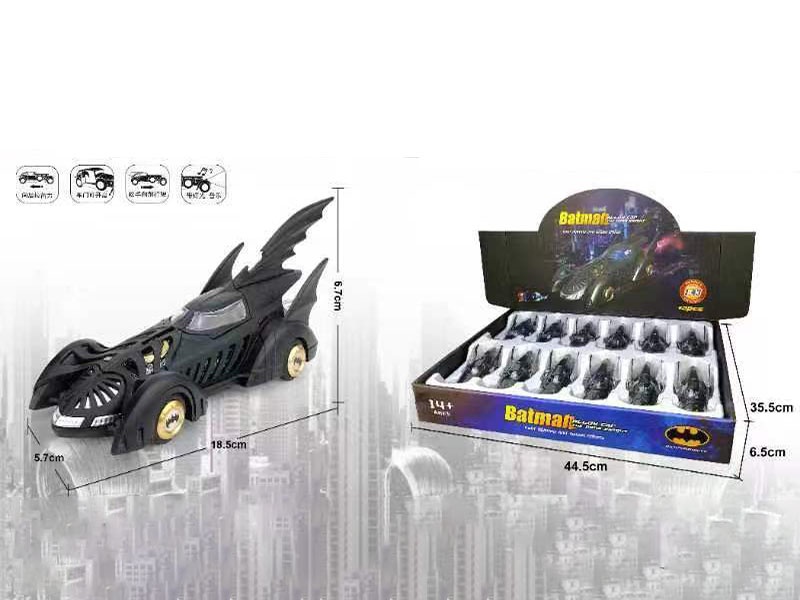 1:43 Batman Powertrain Sound And Light Alloy Car