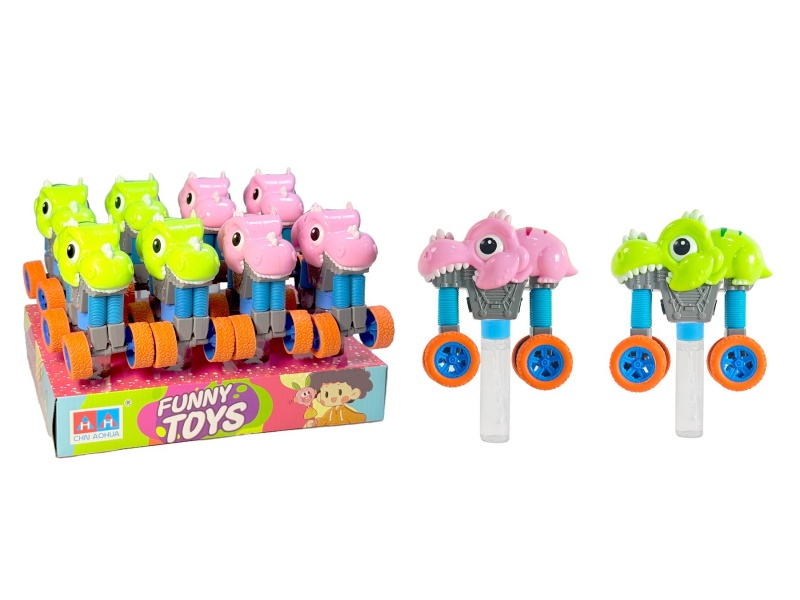 Four-Wheel Stretch Dinosaur Car (Bubble Stick)
