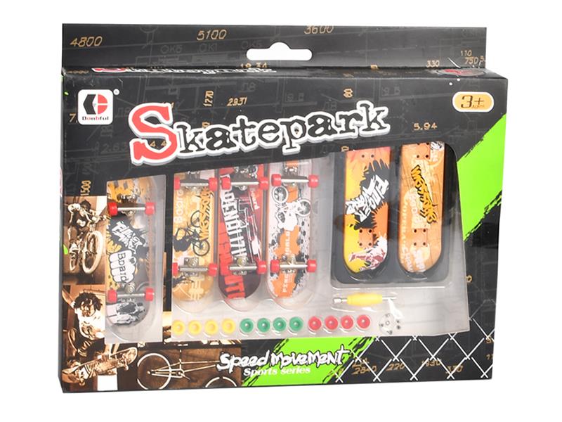 Alloy Finger Skateboard Set