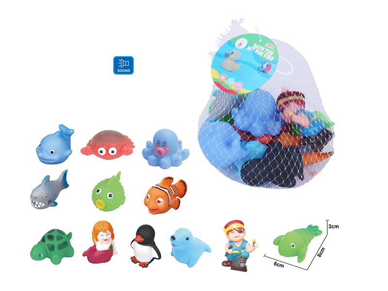 Cute Animals Kids Bath Toy Set