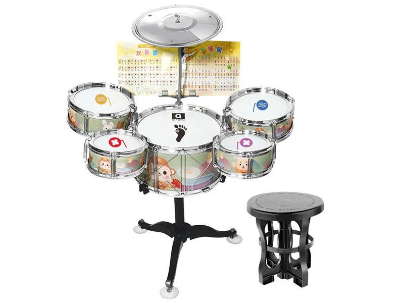 5 Drums, 1 Eraser Standing Children'S Cartoon Jazz Drum