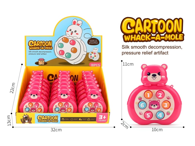 Bear Whack A Mole Game Machine 18PCS