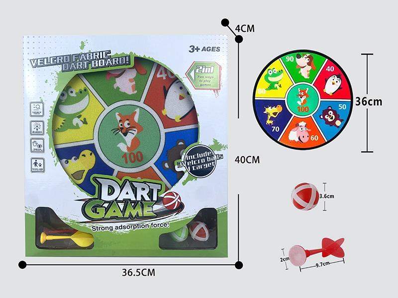 Velcro Dartboard(2 Sticky Balls 2 Darts)