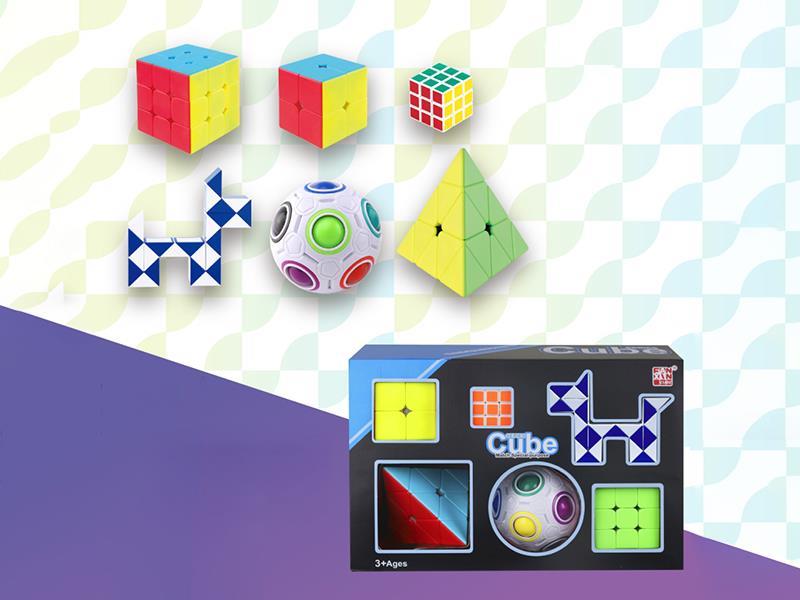 Magic Cubes Set 6PCS