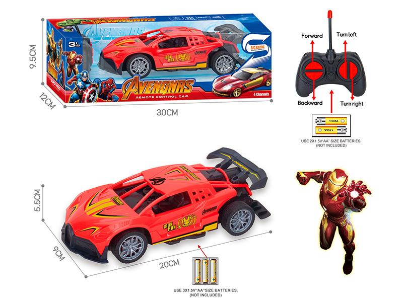 27Mhz 1:18 4-Channel Remote Control Iron Man Bugatti Racing Car(Not Included Batteries)