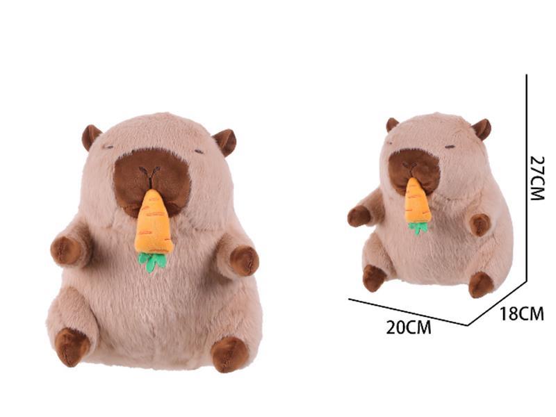 Foodie Capybara Plush Toy(Radish) - L Size