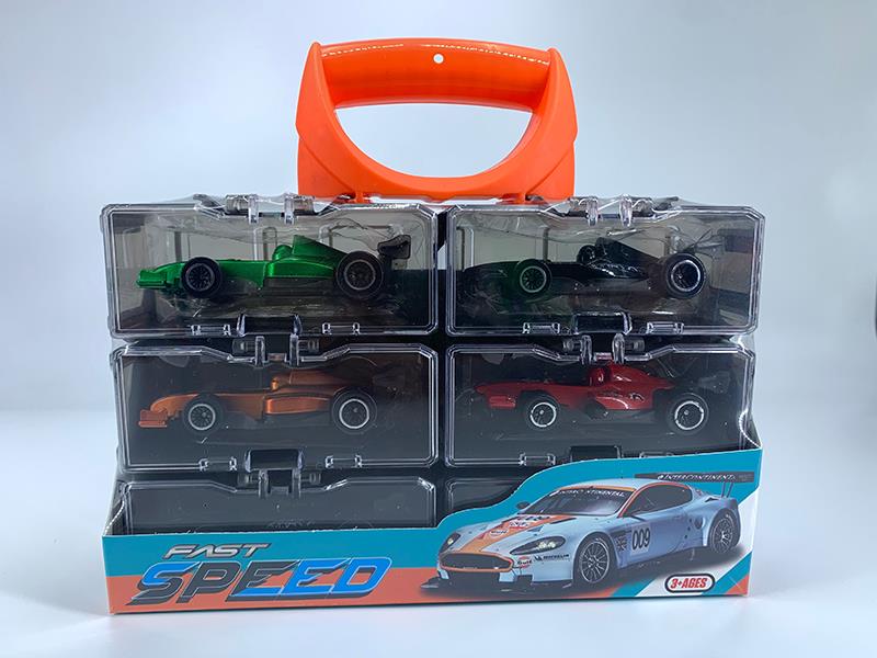 Portable Storage Box Alloy Cars Set