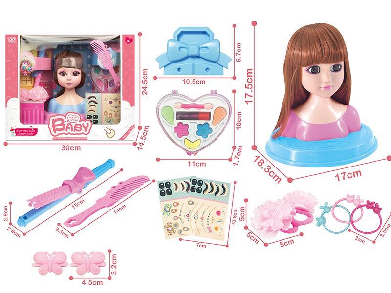 Half-Length Barbie head Set