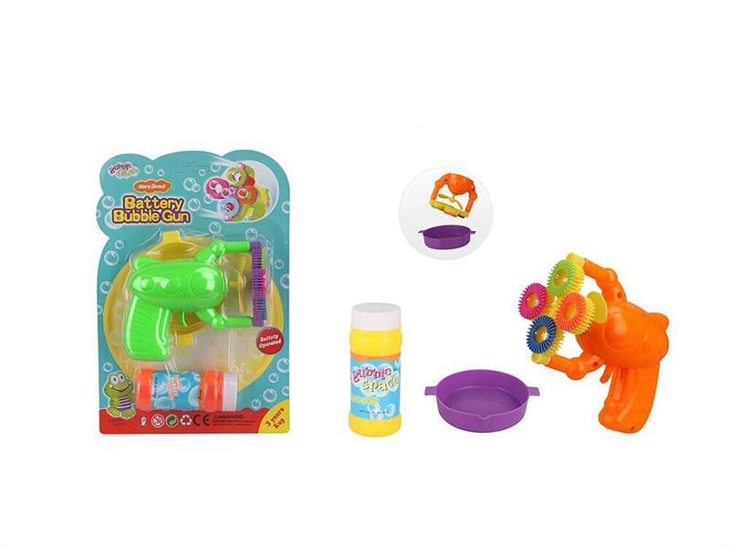 Colorful Multi-Spray Hole Electric Bubble Gun