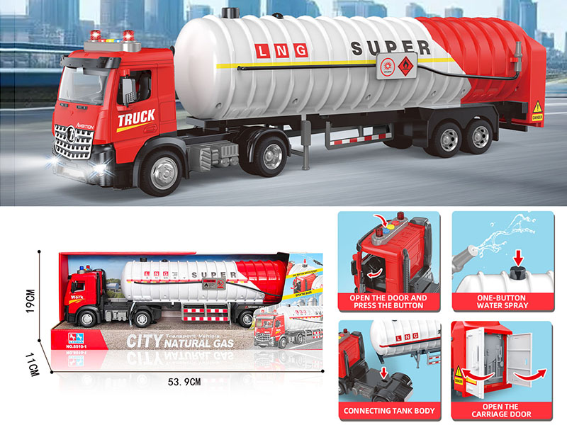 Friction Natural Gas Transport Vehicle