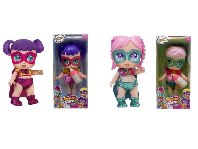 High-End 16-Inch Enamel Tape With Colorful Lights And Music Fangeek Super Cute Superhero Cute Baby, Dc Baby With Water-Absorbing Spray