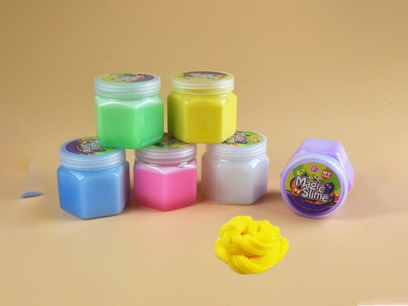 Cream Puffs, Slime Macarons, Small Hexagonal Bottles, Putty