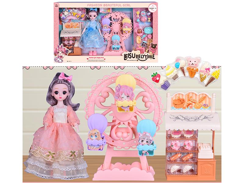 Fashion Doll Ferris Wheel Dessert Cabinet Set