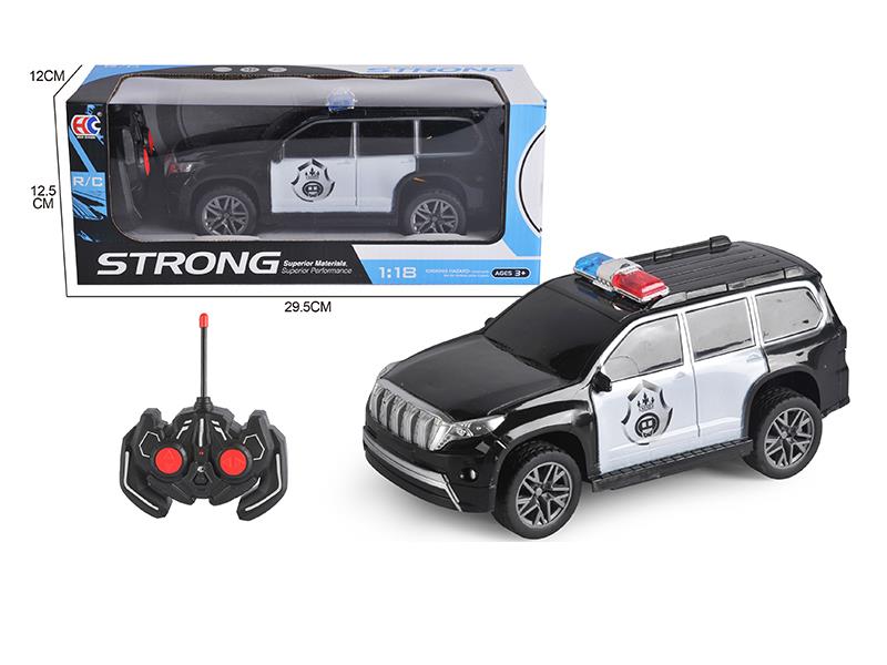 1:18 Prado 4-Channel Remote Control Police Car
