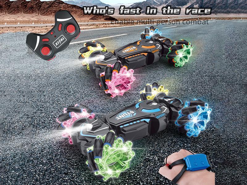 Dual Remote Control Stunt Car(Wheel With Colorful Lights)