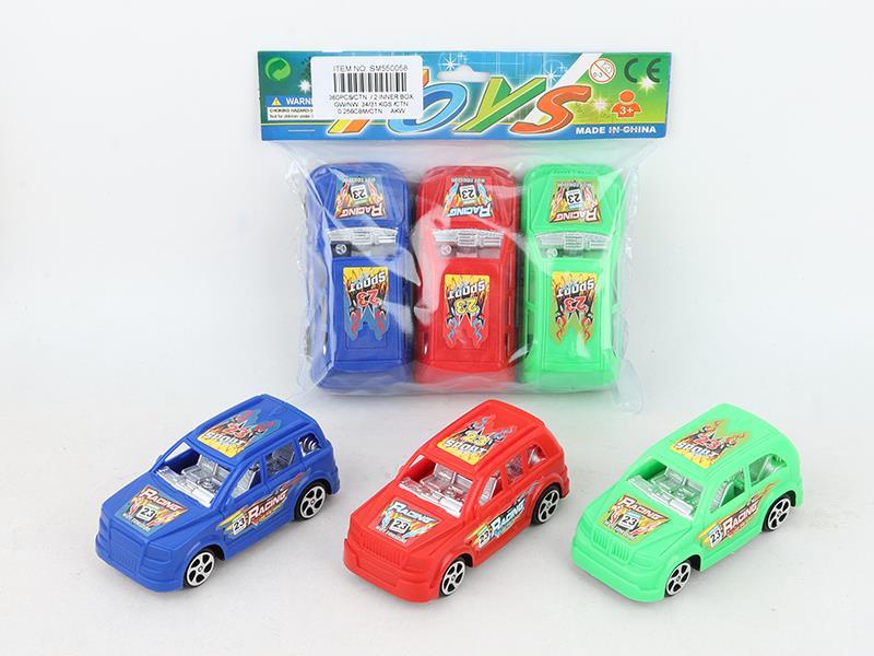 Pull Back Car 3pcs