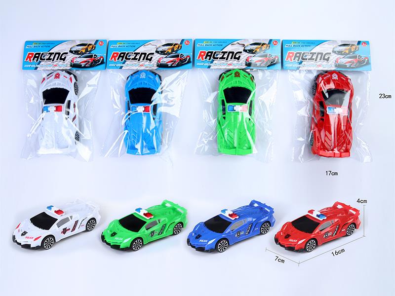 Friction Police Car 1pcs