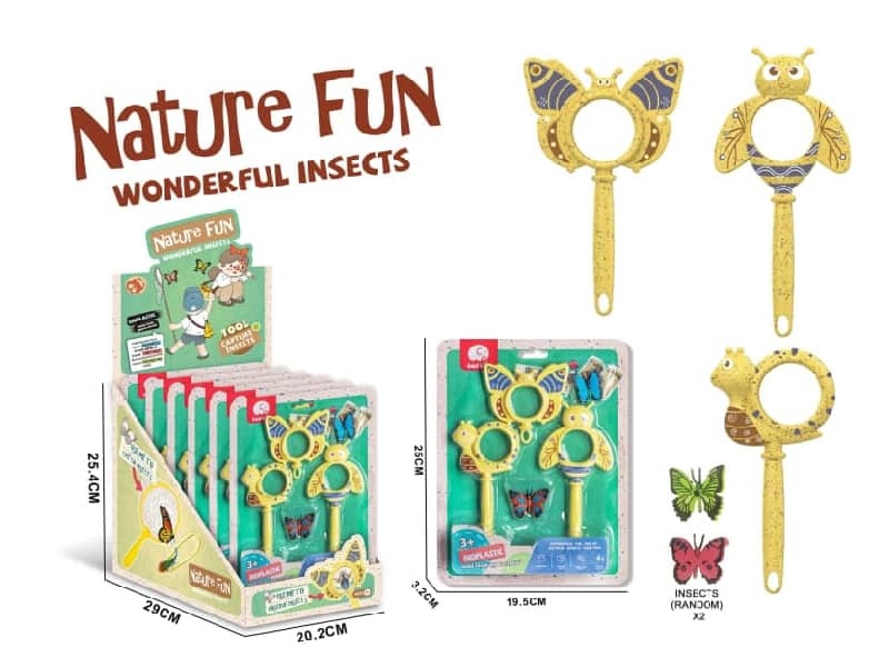 Outdoor Observation Magnifying Glass Pack of 3 With 2Insect