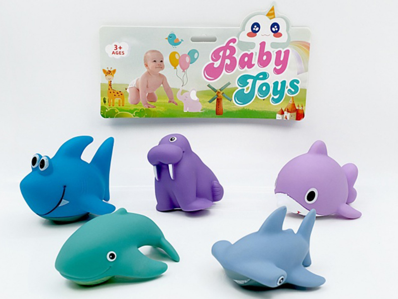 Vinyl Marine Animals With Bb Whistles