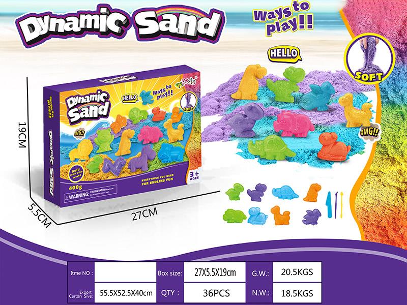 Dynamic Sand Dinosaur Sand Mold Set(400g)