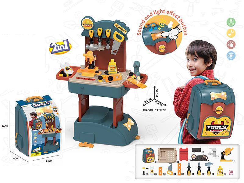 2 In 1 Tools Backpack With Sound And Light