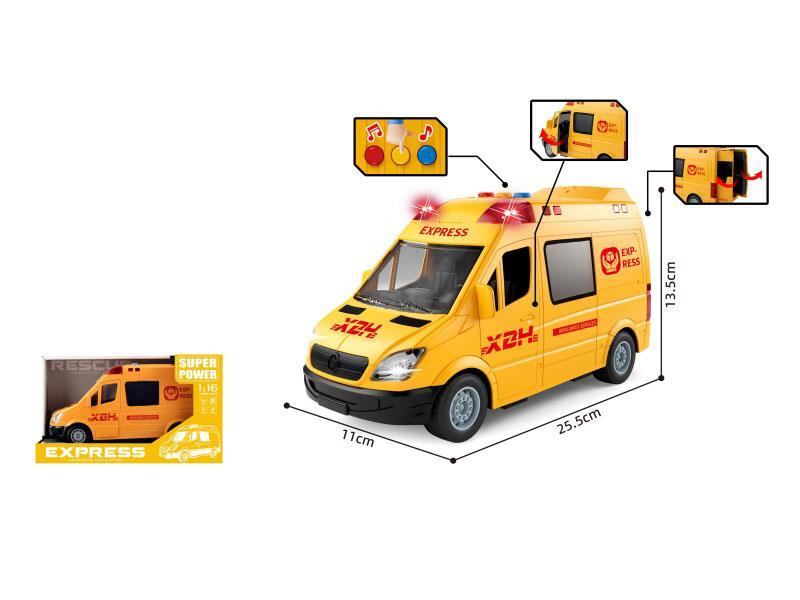 1:16 Inertial Express Delivery Vehicle (With Lighting And Sound Effects)
