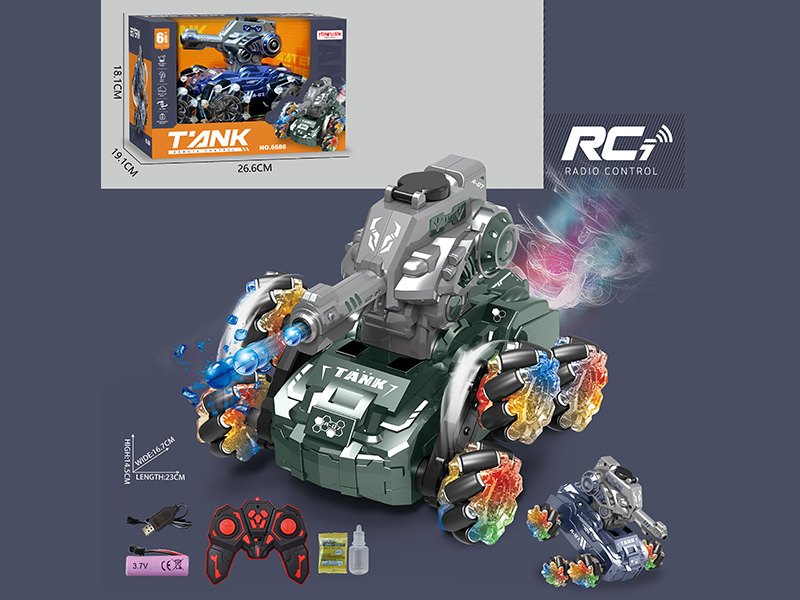 Remote Control Six Wheel Drift Stunt Water Bomb Tank