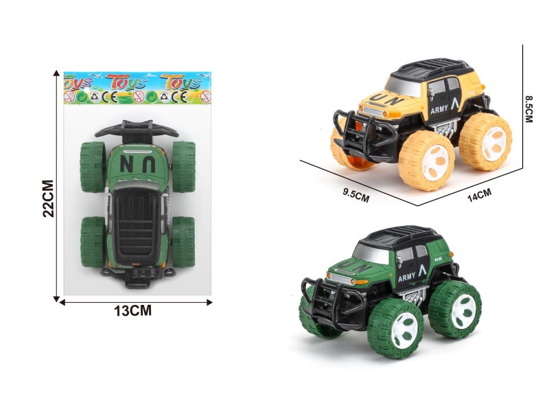 Inertial Toyota Military Vehicle Off-Road Vehicle 1:43