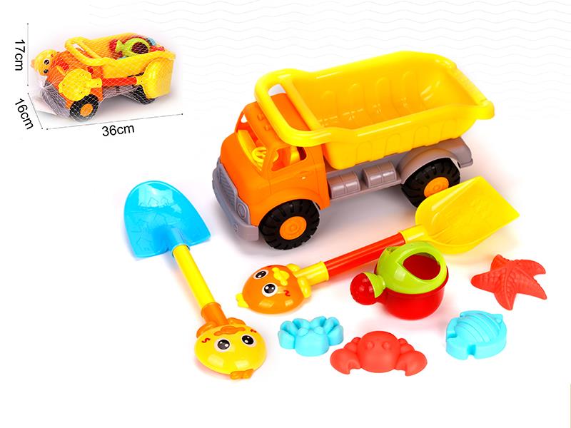 8PCS Beach Toy Large Truck Set