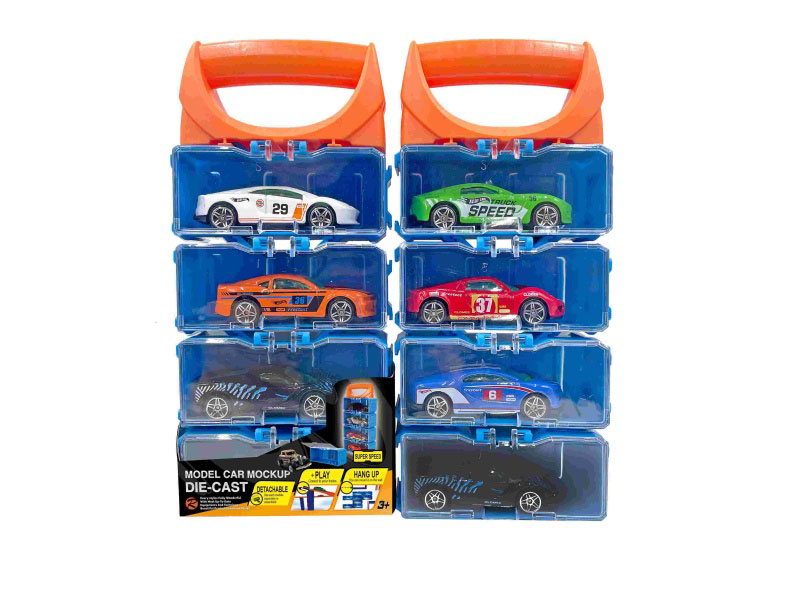 Diy Alloy Car Carrying Case For 4 Pieces