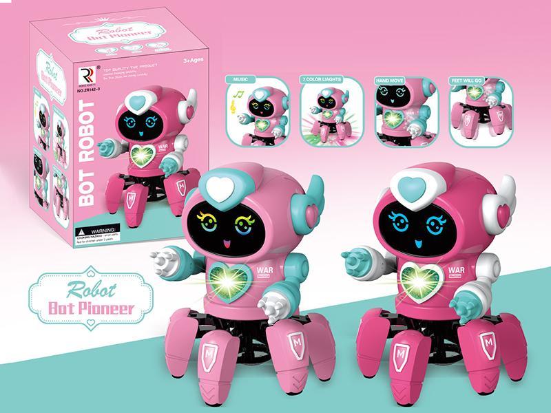 Six Claw Girl Robot With Light And Music