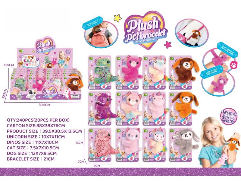 Plush Toy Pop Pop Wristband Pallet Packaging