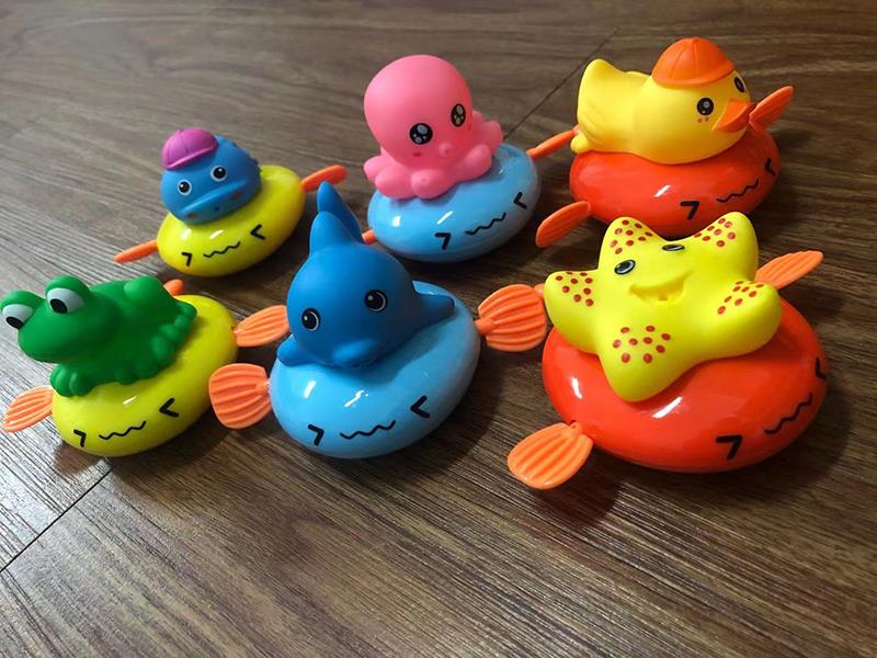 Pull Line Vinyl Sea Animals Toy