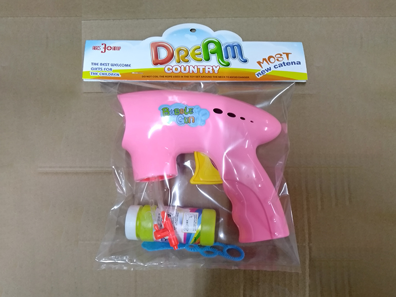 Friction Bubble Gun(1 Bottle Of Bubble Water, Without Lights)