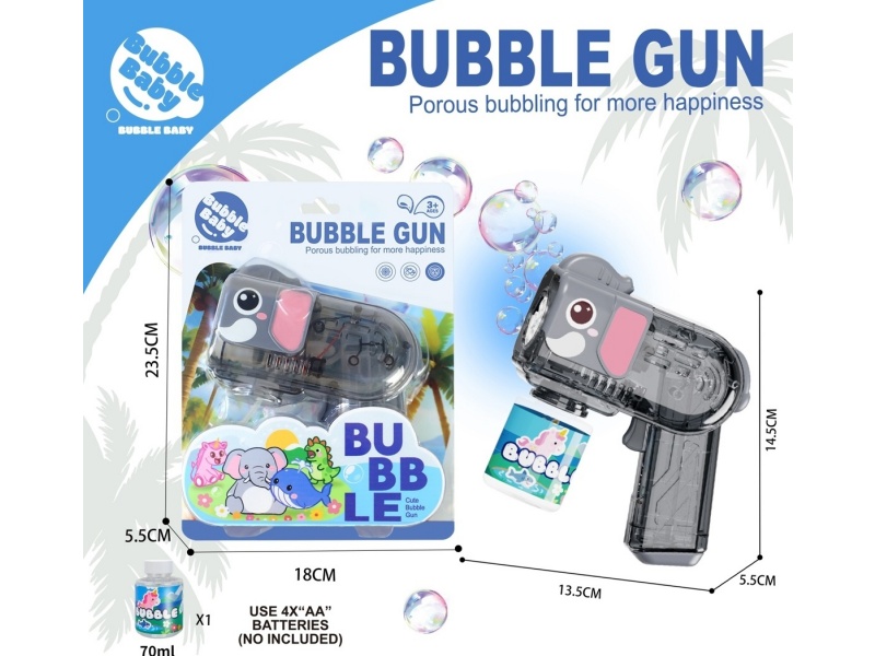 New Transparent Elephant Bubble Gun