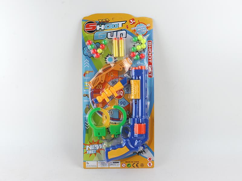Revolver Soft Bullet Gun+Glasses+Handcuffs