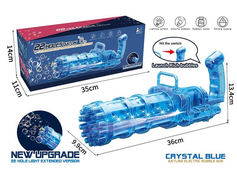 22 Holes Gatlin B/O Bubble Machine