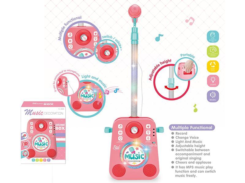 Loudspeaker Box Microphone With Light And Music,Voice Changer