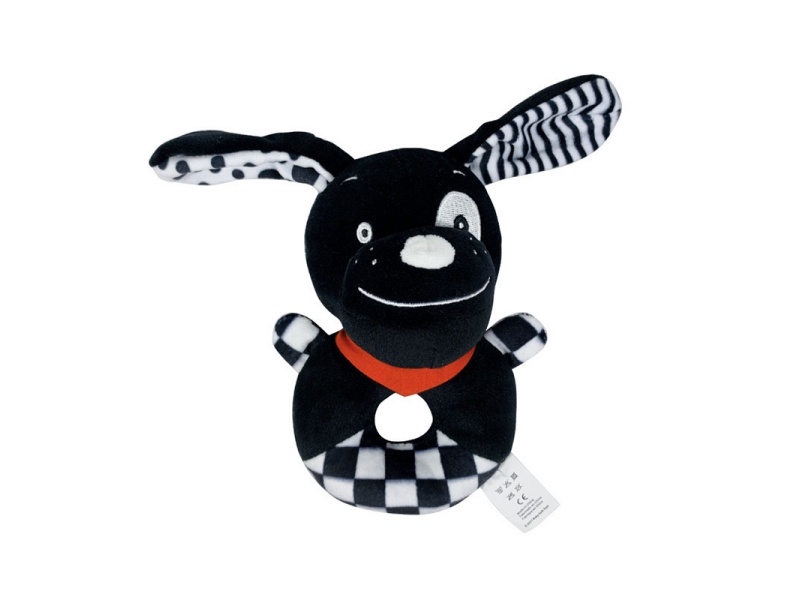 Bb Called The Black Dog Baby Soothing Plush Hand-Cranked Ring