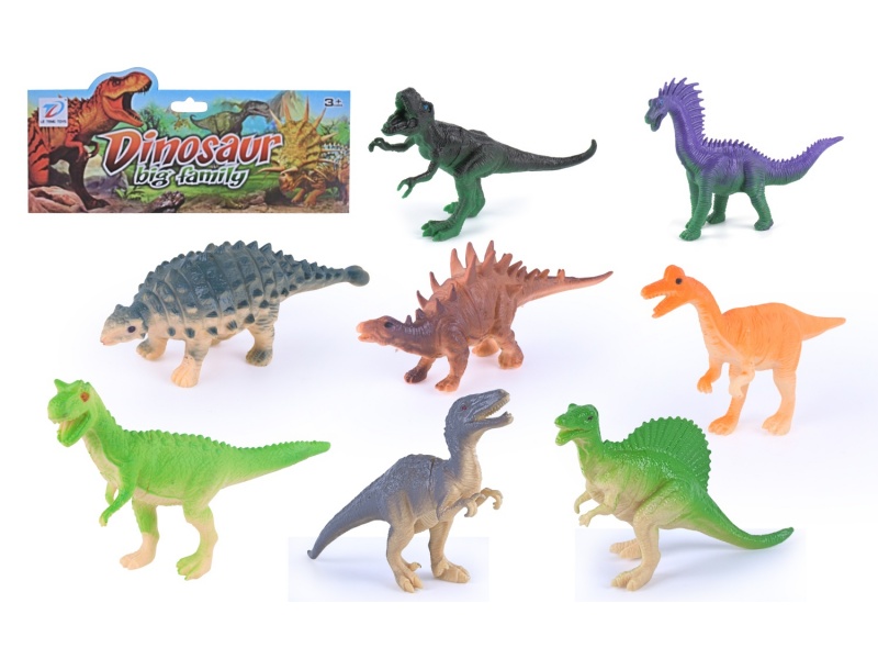 Solid Simulated Dinosaur 8Pcs
