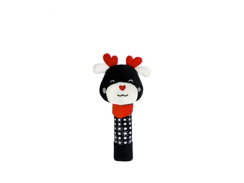 Bb Called The Black Deer Baby Soothing Plush Hand-Cranked Stick