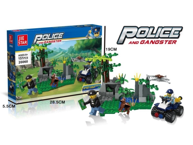 Building Blocks: Capture 151 PCS Of Bandits In The Forest