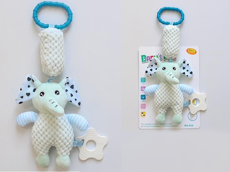 Baby Crib Stroller Hanging Rattle Toy - Elephant