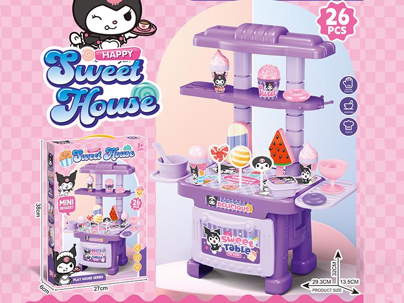 Kuromi Sweet House Play Set 26pcs