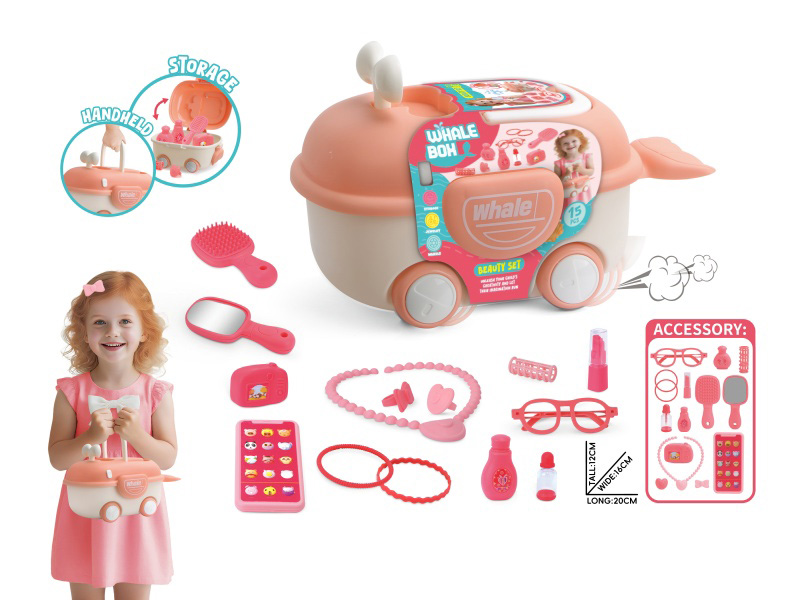 Play House Portable Storage Whale Car 2-In-1 (Travel Accessories Set)