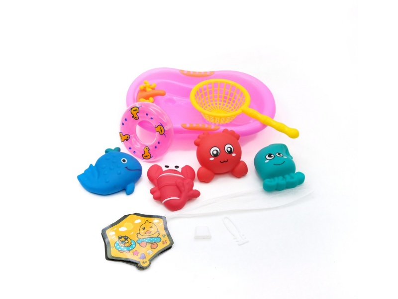 Vinyl Marine Animal Set (With Bb Whistle/Automatic Whistle)