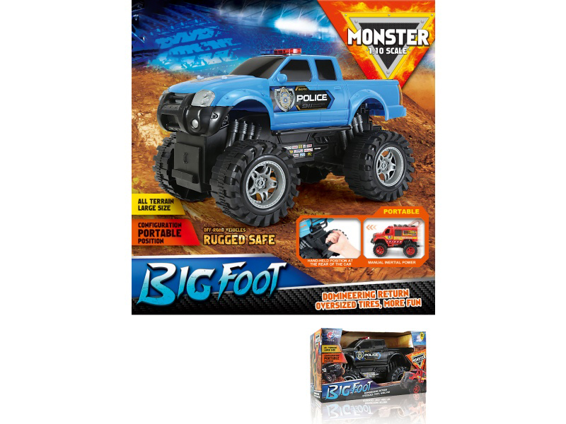 1:10 Hot Wheels Police Car Inertia Car