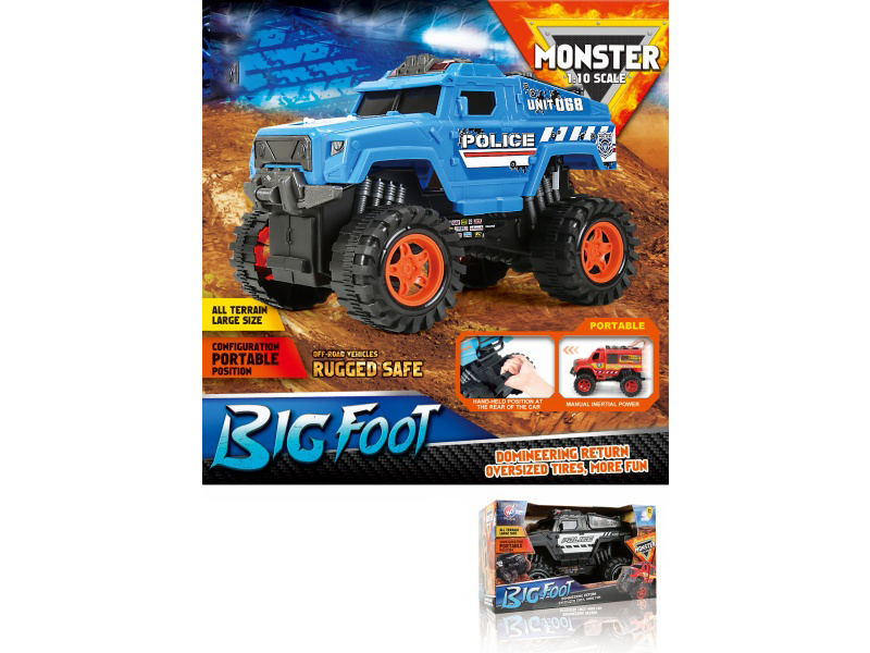 1:10 Hot Wheels Police Car Inertia Car