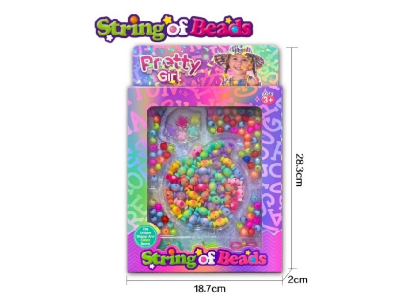 Apple Double Color Beads, Multi Color Beads Set