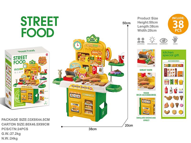 Fast Food Sop Play House Toys 38pcs